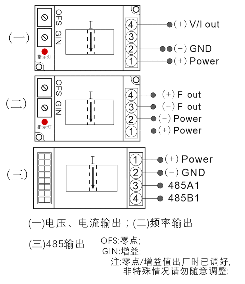 X2直流电流变送器接线图